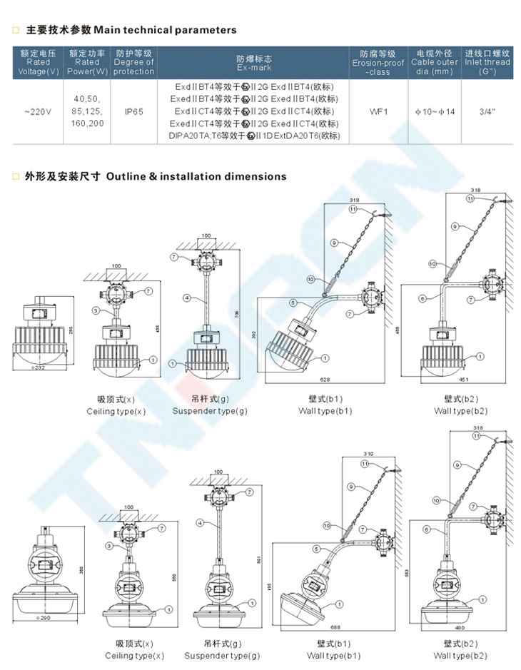 BEW系列防爆無極燈(IIC)