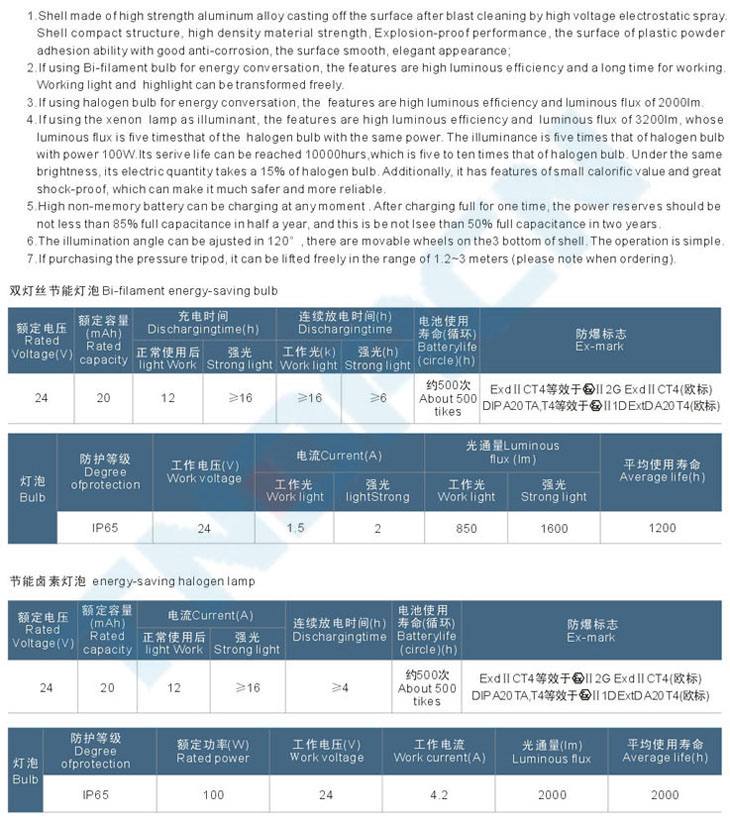 BFW6100系列防爆投光燈(IIB、IIC)