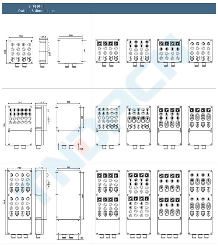 BXK8050(8060)系列防爆防腐控制箱(IIC)