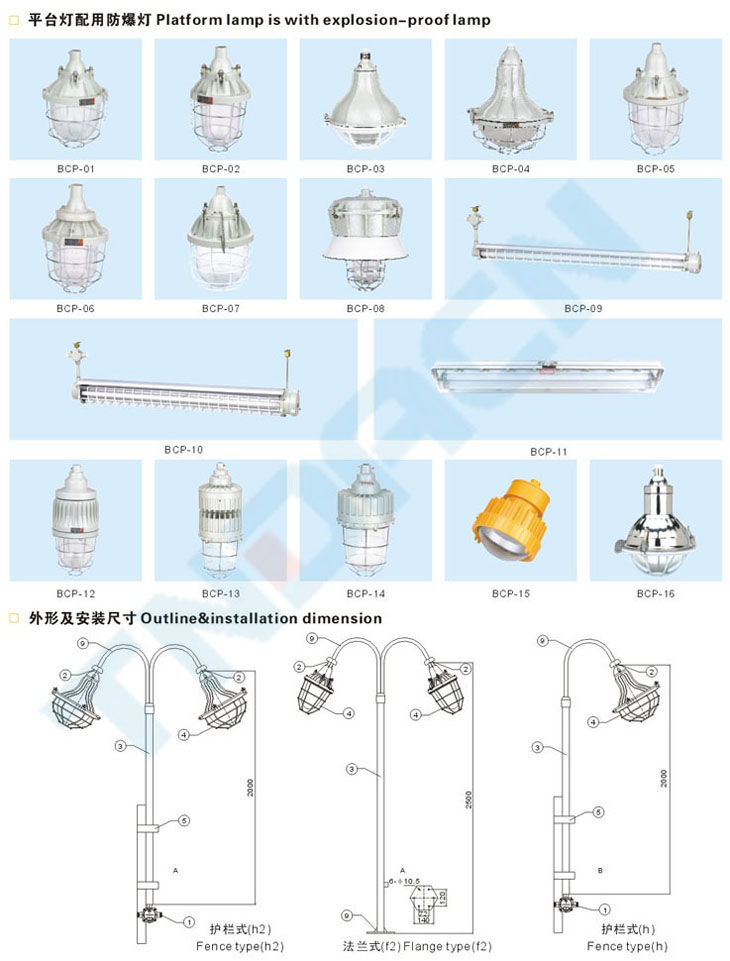 BCP-F系列粉塵防爆平臺燈(DIP)